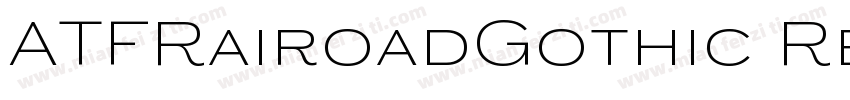 ATFRairoadGothic Reg字体转换